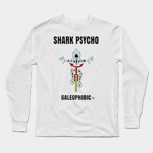 Shark Cycle/Psycho Funny Fear of Sharks Long Sleeve T-Shirt